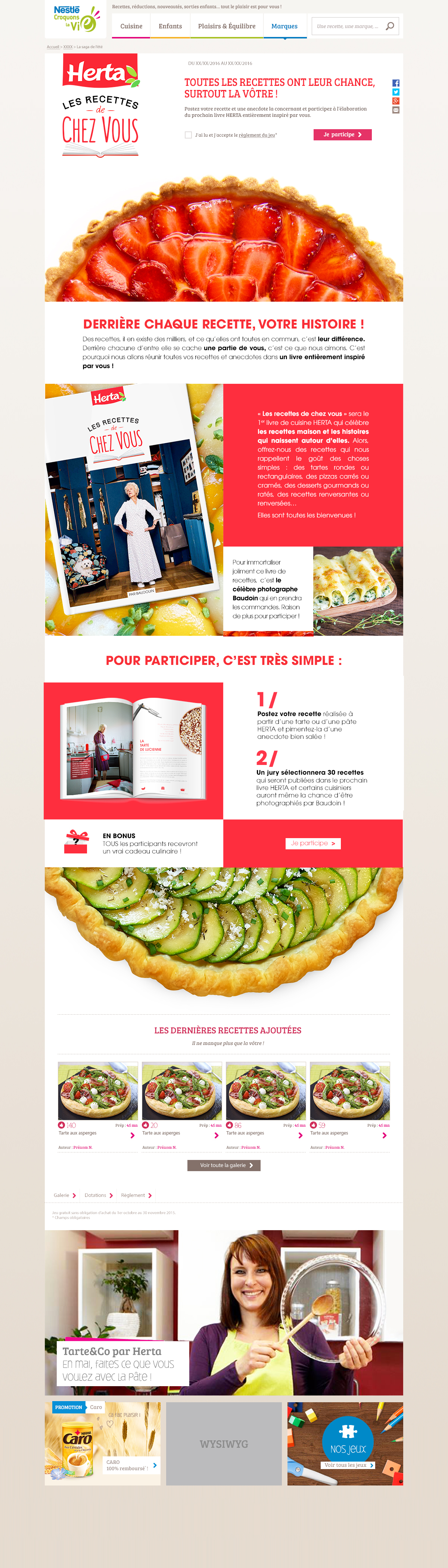 Landing page