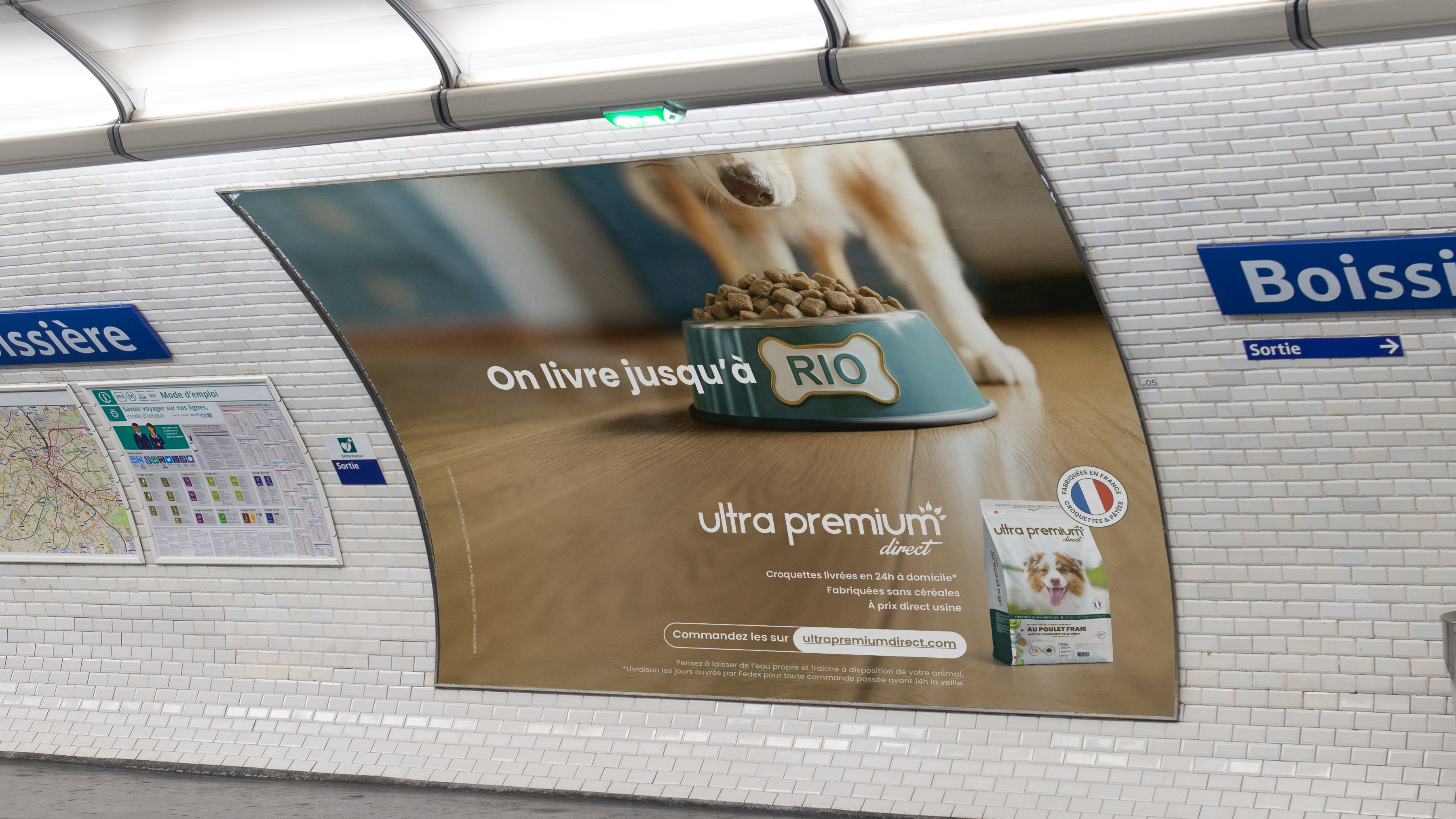 Mise en situation, couloir de métro